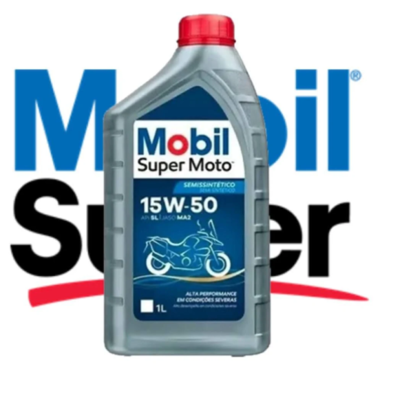 ÓLEO MOBIL 15W50 4T 1L SEMISSINTÉTICO